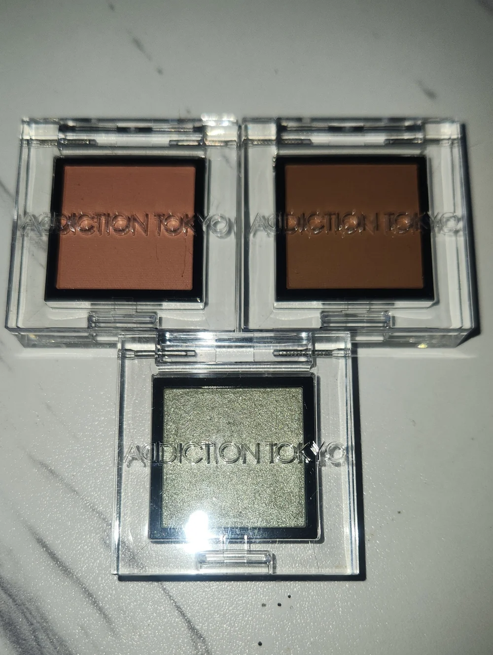Addiction Tokyo Trio Eyeshadow — Cashmere, Praline, And Midnight Drive